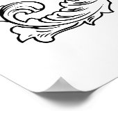 Gotisch kruis poster (Hoek)