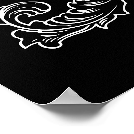 Gotisch kruis poster (Hoek)