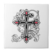 Gotisch kruis tegeltje (Voorkant)