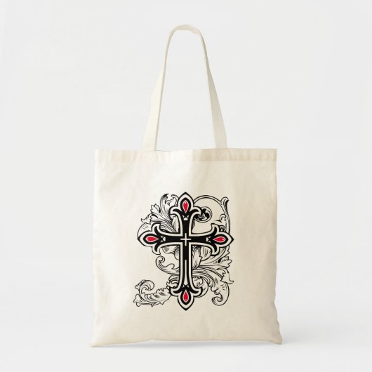 Gotisch kruis tote bag (Voorkant)