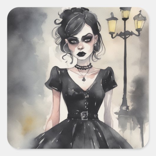  Gotisch LBD Elegance Art Sticker (Voorkant)