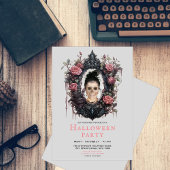 Gotisch lijst met rozen &custom grappige foto kaart