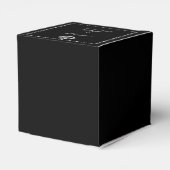 Gotisch Lijst Monogram Favor Box Bedankdoosjes (Achterkant)
