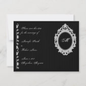 Gotisch Lijst Monogram Save the Date (Voorkant)