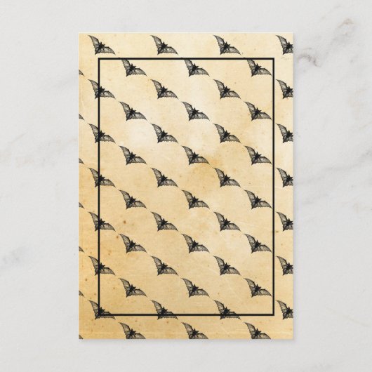 Gotisch Lijst Rustieke accommodatie Trouwkaarten Informatiekaartje (Achterkant)