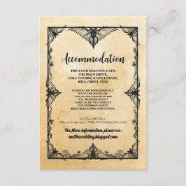 Gotisch Lijst Rustieke accommodatie Trouwkaarten Informatiekaartje