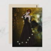 Gotisch meisje briefkaart (Voorkant / Achterkant)