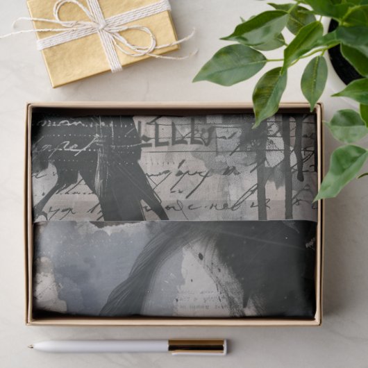  Gotisch Meisje & Raven Decoupage Tissuepapier (Geschenk)