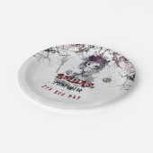 Gotisch Meisje Verjaardagsfeestje Papieren Bordje (Gekanteld)