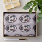 Gotisch Meisje Victoriaans Spiegel Grijs Halloween Tissuepapier (Geschenk)