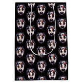 Gotisch Meisje Victoriaans Spiegel Zwart Halloween Medium Cadeauzakje (Achterkant)