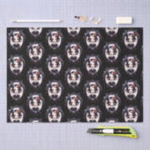 Gotisch Meisje Victoriaans Spiegel Zwart Halloween Tissuepapier (Craft)