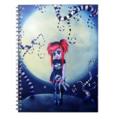 Gotisch meisje voodoo doll en griezelige wijnstokk notitieboek (Voorkant)