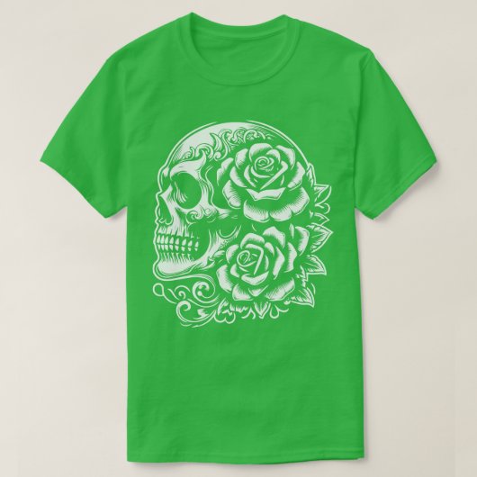 Gotisch met rozen 3 t-shirt (Design voorkant)