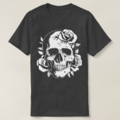 Gotisch met rozen t-shirt (Design voorkant)