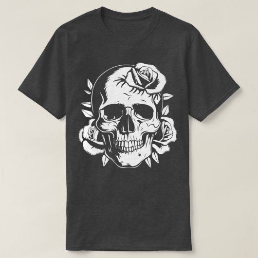 Gotisch met rozen t-shirt (Design voorkant)