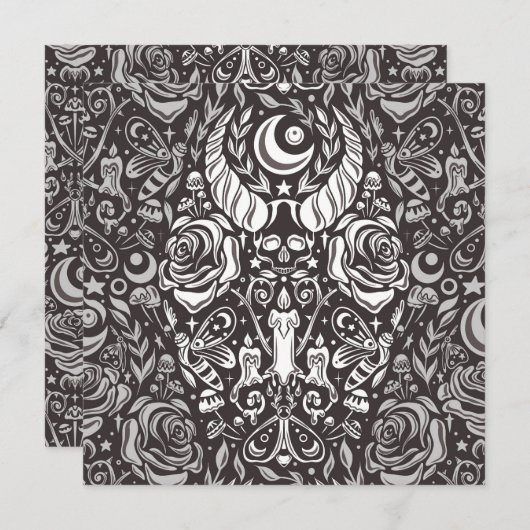 Gotisch monochroom patroon (Voorkant / Achterkant)