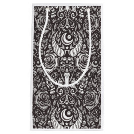 Gotisch monochroom patroon klein cadeauzakje