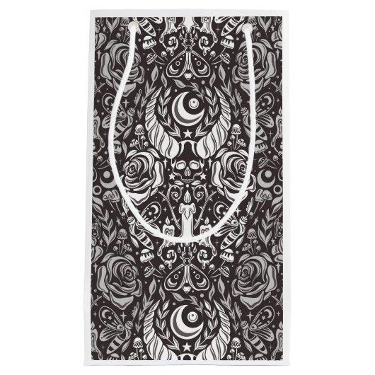 Gotisch monochroom patroon klein cadeauzakje (Voorkant)