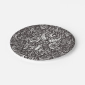 Gotisch monochroom patroon papieren bordje (Gekanteld)