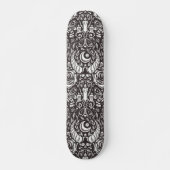 Gotisch monochroom patroon persoonlijk skateboard (Voorkant)