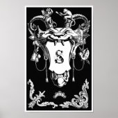 Gotisch monster antiek architecturale decoratie (Voorkant)