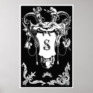 Gotisch monster antiek architecturale decoratie