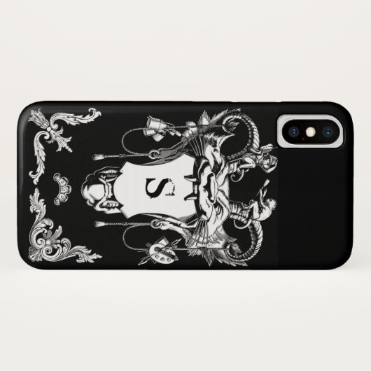 Gotisch monster antiek architecturale decoratie Case-Mate iPhone case (Achterkant (horizontaal))