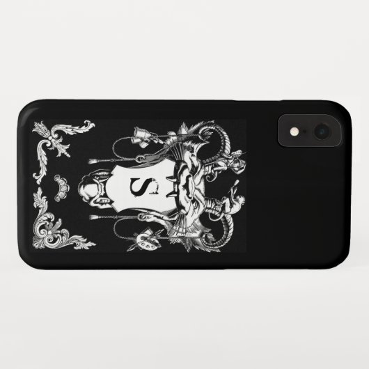 Gotisch monster antiek architecturale decoratie Case-Mate iPhone case (Achterkant (horizontaal))