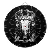 Gotisch monster antiek architecturale decoratie dartbord (Voorkant)