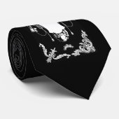 Gotisch monster antiek architecturale decoratie stropdas (Opgerold)