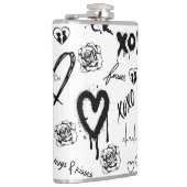 Gotisch naadloos patroon heupfles (Rechts)