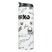 Gotisch naadloos patroon thermosbeker (Geroteerd rechts)