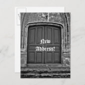Gotisch nieuw adres aankondigingskaart (Voorkant / Achterkant)