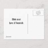 Gotisch nieuw adres aankondigingskaart (Achterkant)