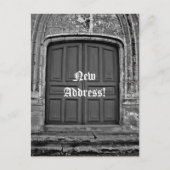 Gotisch nieuw adres aankondigingskaart (Voorkant)