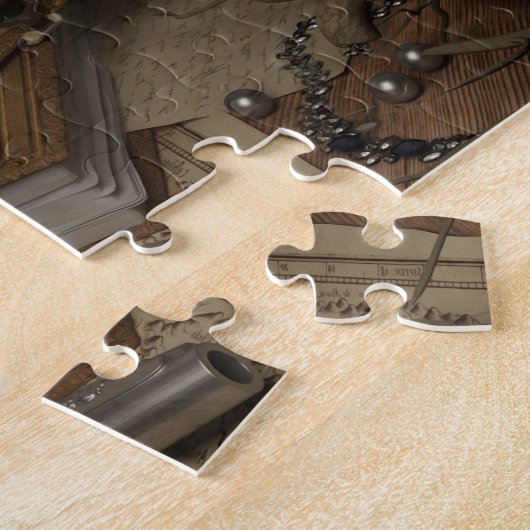 Gotisch nog leven met de schedel legpuzzel (Zijkant)