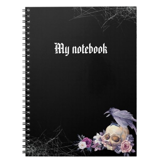 Gotisch Notitieboek – Dark Aesthetic Journal (Voorkant)