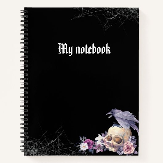 Gotisch Notitieboek – Donker Esthetisch Dagboek  (Voorkant)