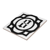 Gotisch nummer of letter tegeltje (Zijkant)