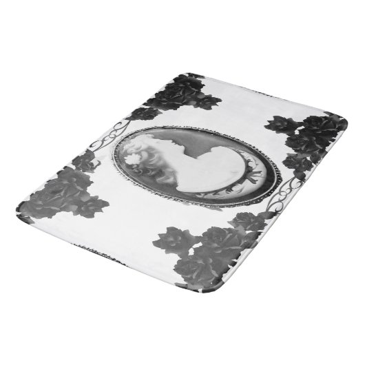 Gotisch ontwerp van cameo en Rozen Badmat (Gekanteld)