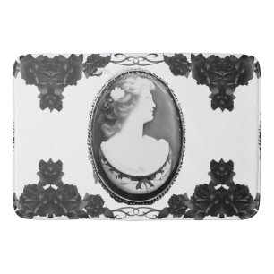 Gotisch ontwerp van cameo en Rozen Badmat