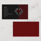 Gotisch ontwerp visitekaartje (Voorkant / Achterkant)