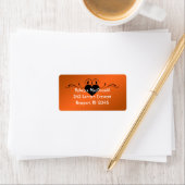 Gotisch Oranje, zwart label retouradres (Insitu)