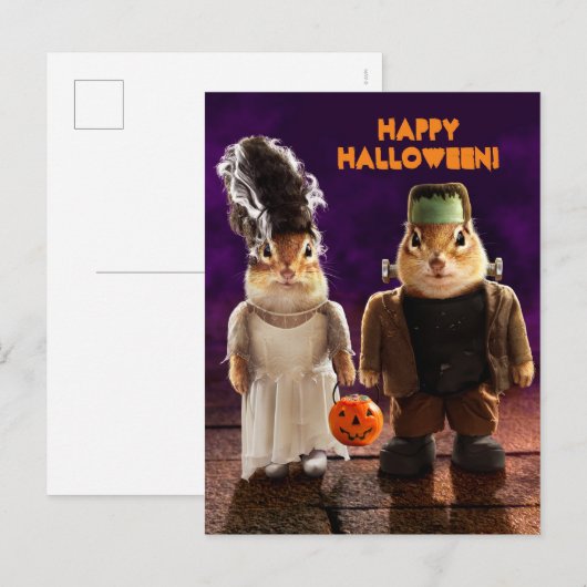 Gotisch Paar Uitnodiging Briefkaart (Voorkant / Achterkant)