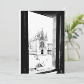 Gotisch Parijs. De hoofdplaats is Sainte-Chapelle  Bedankkaart (Staand voorkant)