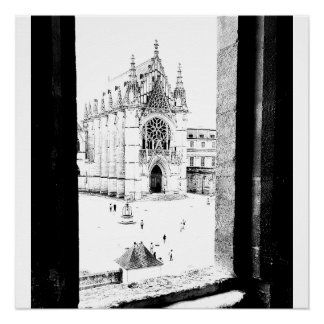 Gotisch Parijs. De hoofdplaats is Sainte-Chapelle  Perfect Poster