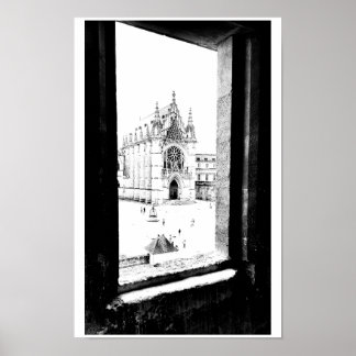 Gotisch Parijs. De hoofdplaats is Sainte-Chapelle  Poster