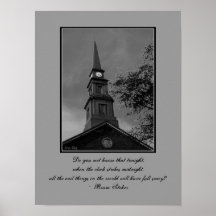Gotisch Poster van 'The Tower Clock'