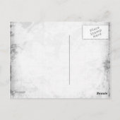 Gotisch punk emo rood hart met zwarte strepen briefkaart (Achterkant)